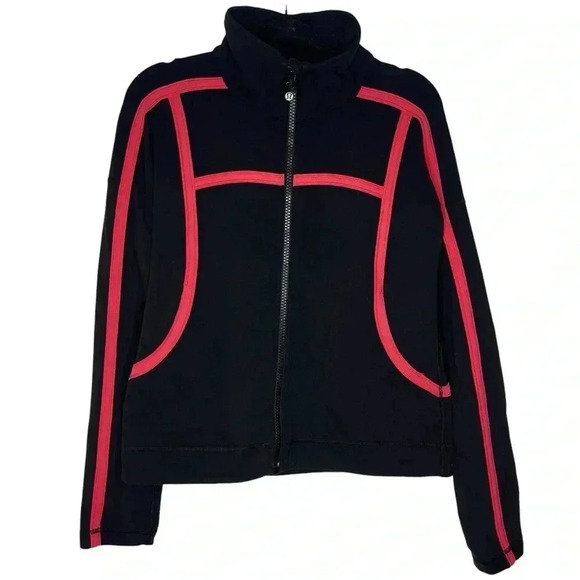 lululemon athletica Jackets & Blazers - Lululemon Womens ‘Mynah’ Full Zip Athletic Track Style Long Sleeve Jacket Size 8